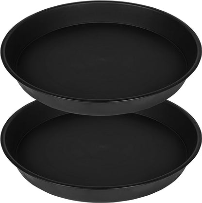 2 Pack of 14 inch Plant Saucer, Heavy Duty Round Plant Trays by Bleuhome