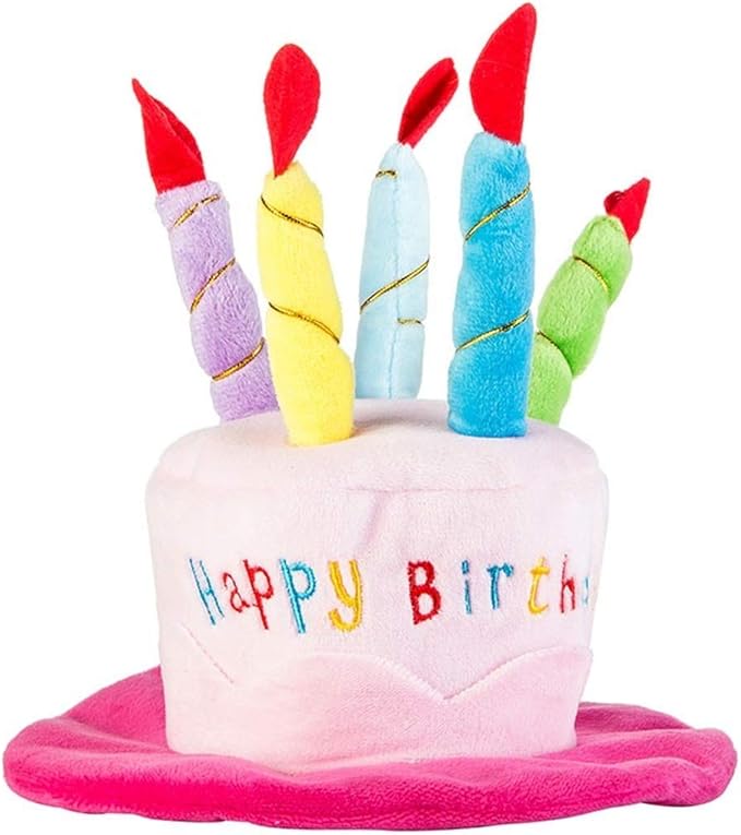 Cute Adorable Dog Cat Birthday Cake Hat Pet Cap Headwear Hat - Image 3