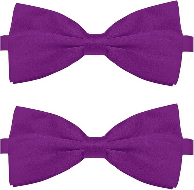 KOOLMOX Purple Dog Bow Ties Large Dogs, Adjustable Dog Collar Bow Tie by Koolmox