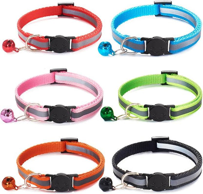 6 Pack Reflective Cat Collar by Jigichu