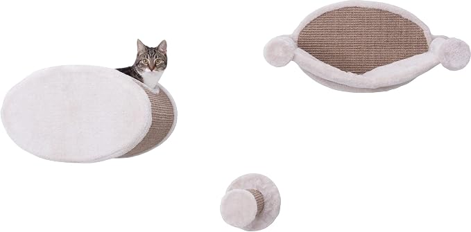 Trixie Liam Wall Mounted 3 pcs Lounge Set, and Step, 18.8" L x 11.0" W x 11.3" by TRIXIE