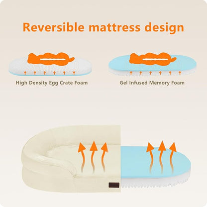 Dwanton Orthopedic Dog Bed for Medium Dogs - Image 3