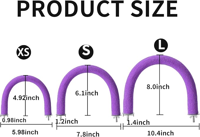 U Shape Parrot Perch Stand Toy Bird Platform Sand Paw Grinding Clean Stick - Image 7