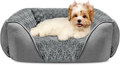 INVENHO Small Dog Bed Rectangle Washable Orthopedic Soft Calming Sleeping by INVENHO