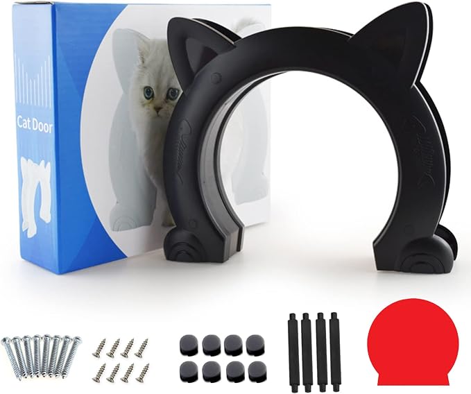 Wordcam Large Cat Door Interior Door, XL Indoor Cat Door, Pet Doors - Image 2