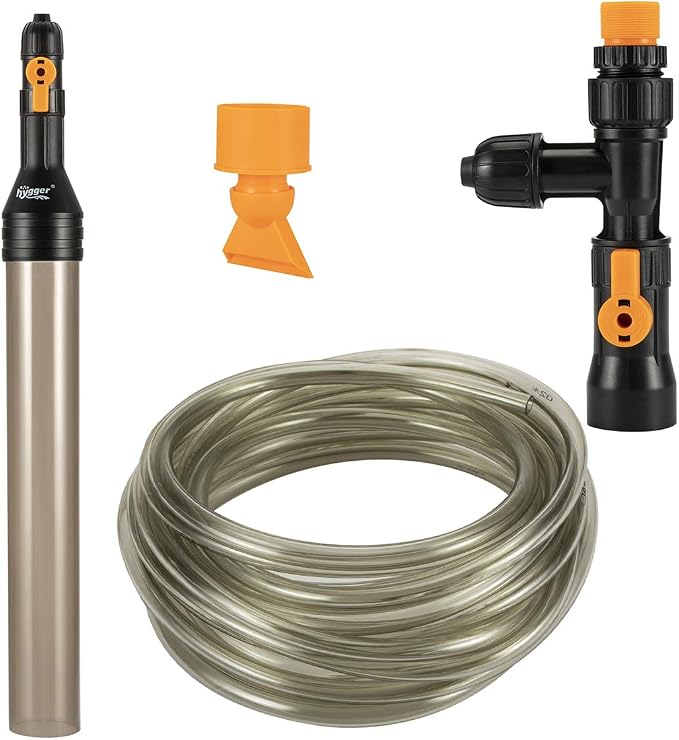 hygger Bucket-Free Aquarium Water Change Kit Fish Tank Auto Siphon Pump Gravel by hygger