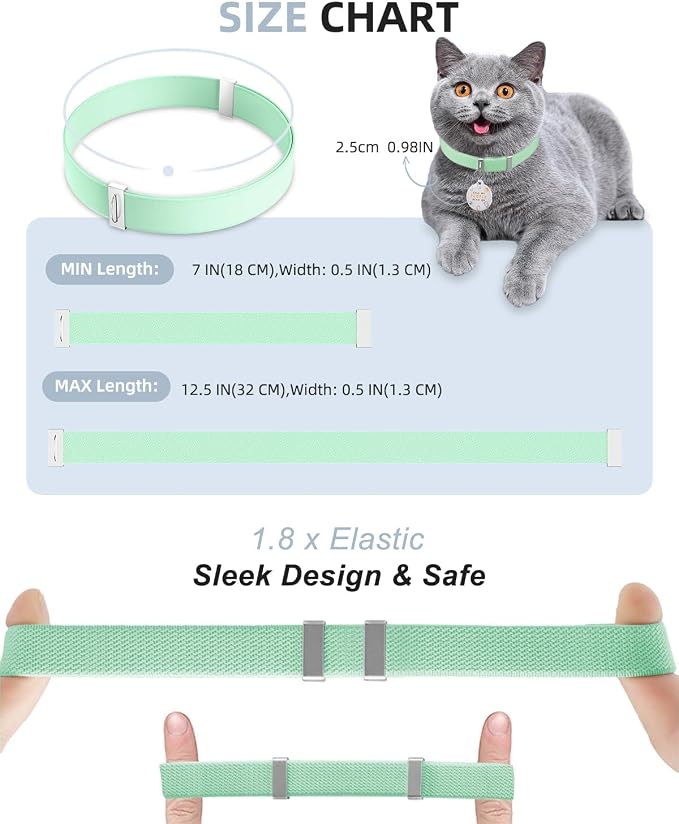 Cat Collar with Bell for Girl & Boy Cats - Image 8