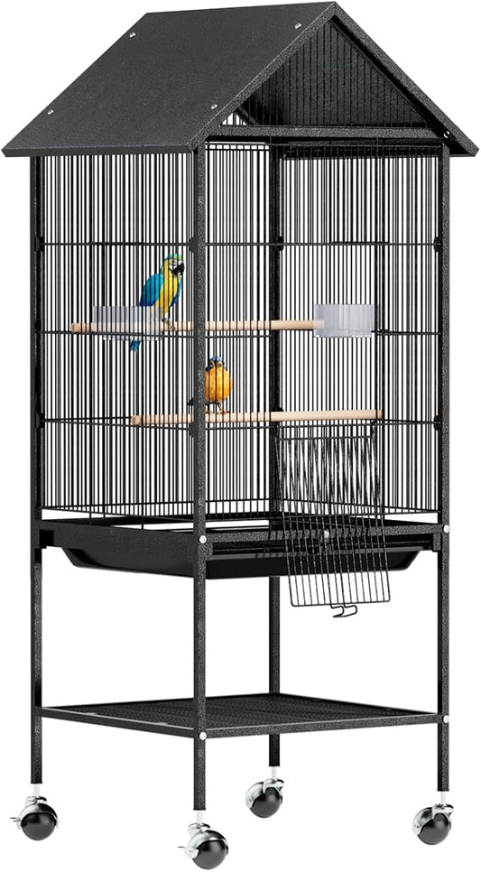VINGLI Bird Cage with Rolling Stand by VINGLI
