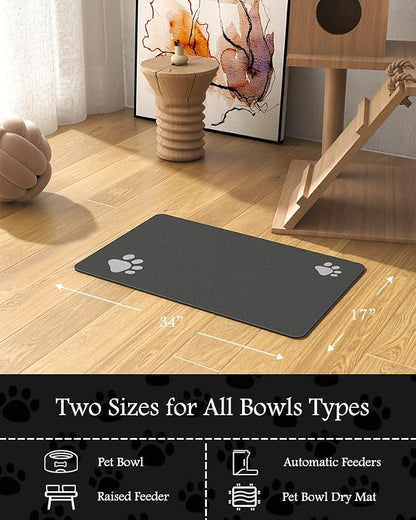 Pet Feeding Mat-Absorbent Dog Mat - Image 7
