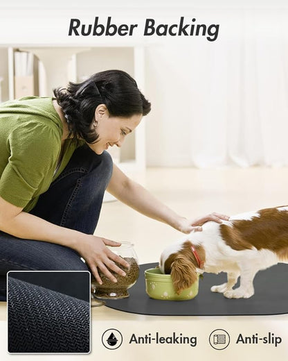 Absorbent Dog Mat for Food & Water Bowl - Image 5