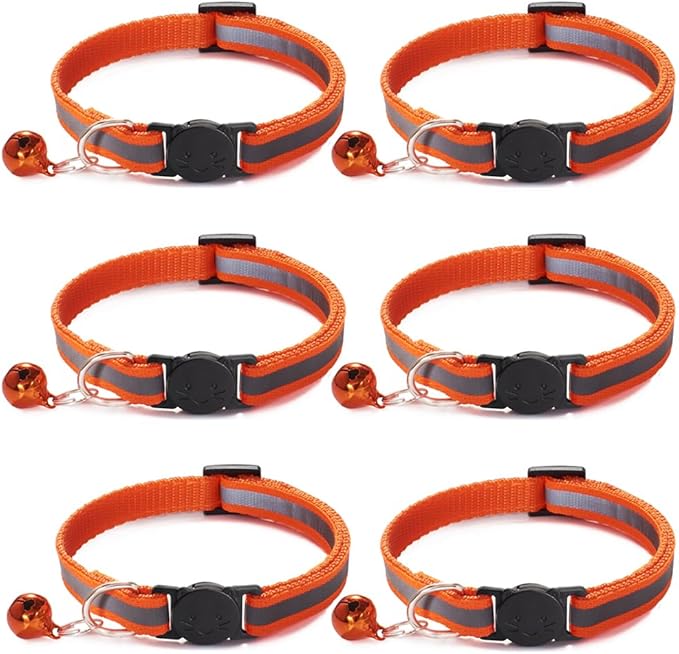 6 Pack Reflective Cat Collar by Jigichu