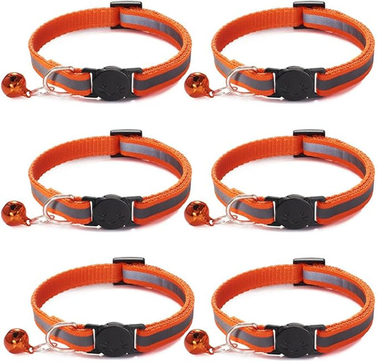 6 Pack Reflective Cat Collar by Jigichu