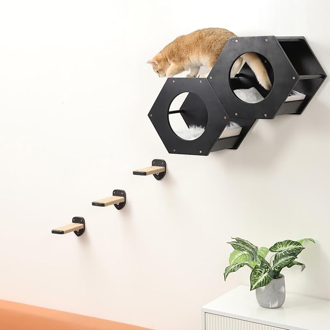 3 Pcs Cat Steps and Perches for Wall, Climbing Shelf - Image 6
