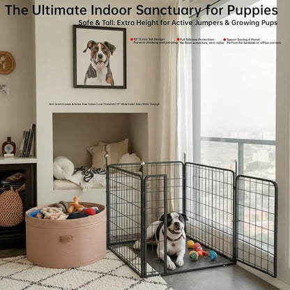 Portable Dog Crates & Playpen, Indoor/Outdoor, Easy-Carry Straps, One Door - Image 2