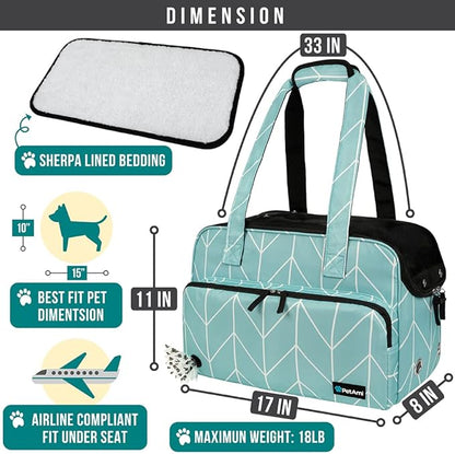 PetAmi Small Dog Purse Carrier, Soft-Sided Pet Carrier Bag - Image 2