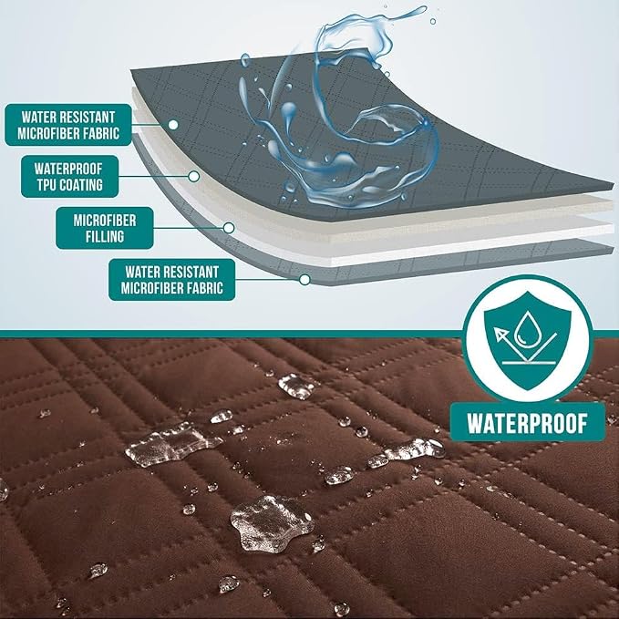 PetAmi Waterproof Couch Cover for Dogs, Reversible Furniture Protector for Pet - Image 3