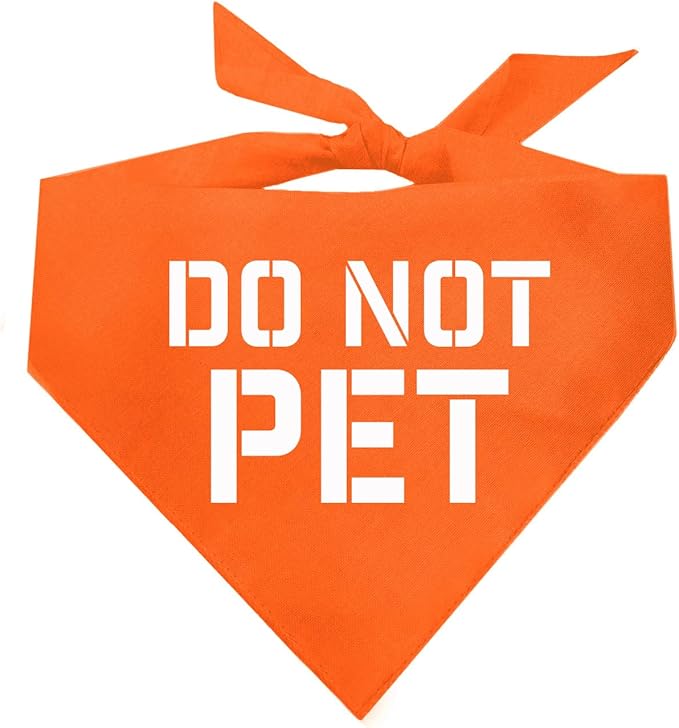Do Not Pet Dog Bandana by TeesTails