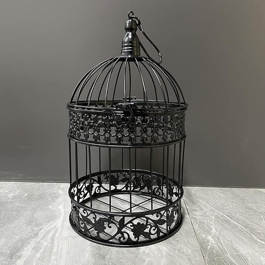 Round Birdcages Vintage Decorative Iron Bird cage Wedding Decor Flower cage by SmileDiary