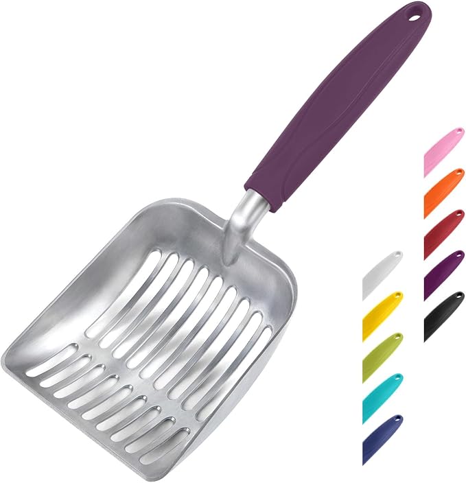 WePet Cat Litter Scoop, Aluminum Alloy Sifter, Kitty Metal Scooper, Deep Shovel by WePet