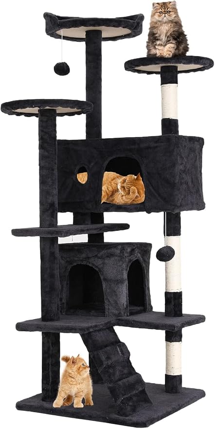 54in Cat Tree Cat Climbing Tower by Home