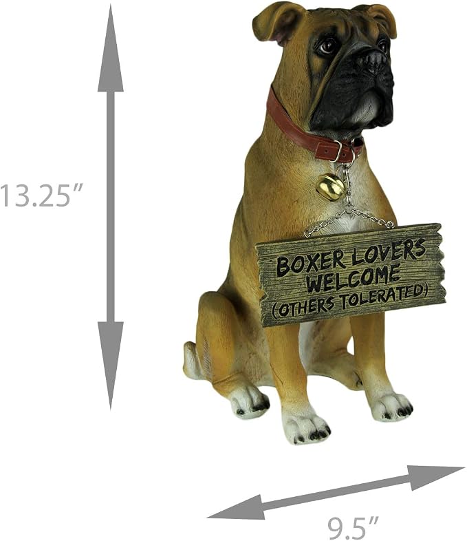 DWK Front Porch Dog Outdoor Welcome Sign Decorative Statue | Cute Dog Welcome - Image 3