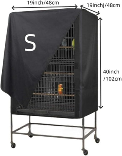 Bird Cage Cover Black Out, Protects Pets Privacy, Comfortable, Breathable - Image 7