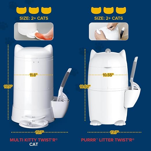 Red Rocket XL Cat Litter Pail Multi Kitty Twist’R Step Litter Disposal System - Image 6