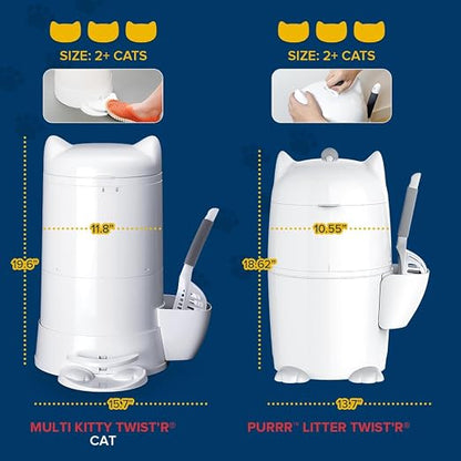 Red Rocket XL Cat Litter Pail Multi Kitty Twist’R Step Litter Disposal System - Image 6