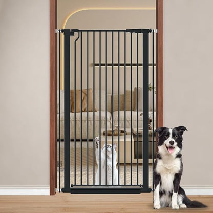 Fairy Baby 51.18" Extra Tall Cat Gate, 29.5"-32.6" Adjustable Width Auto Close by FairyBaby