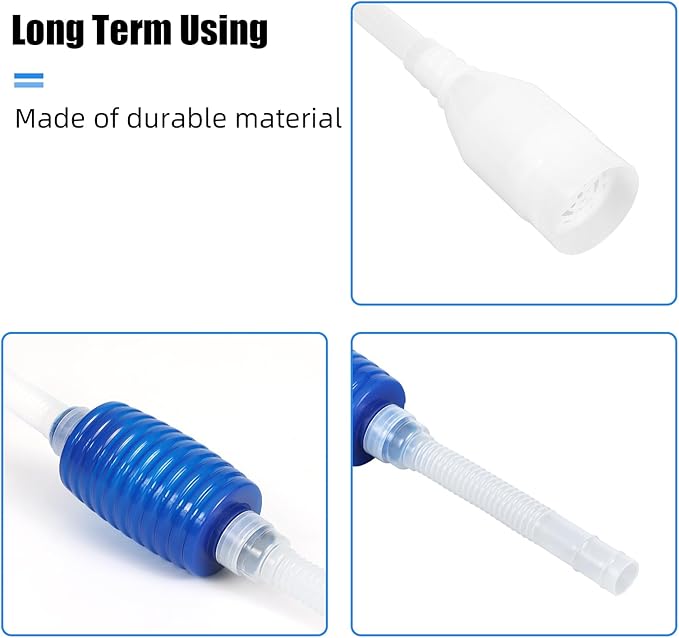 AQUANEAT Aquarium Vacuum Siphon, Hand Pump Fish Tank Water Changer, - Image 2