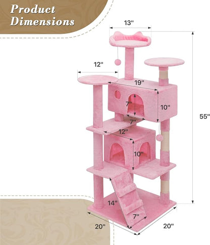 Athena Collection 54 Inch Cat Tree - Image 2
