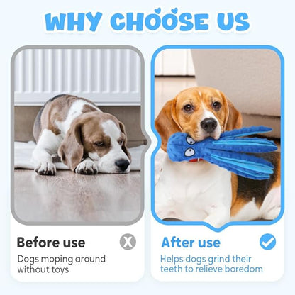Octopus Dog Toys, No Stuffing Crinkle Dog Toys - Image 4