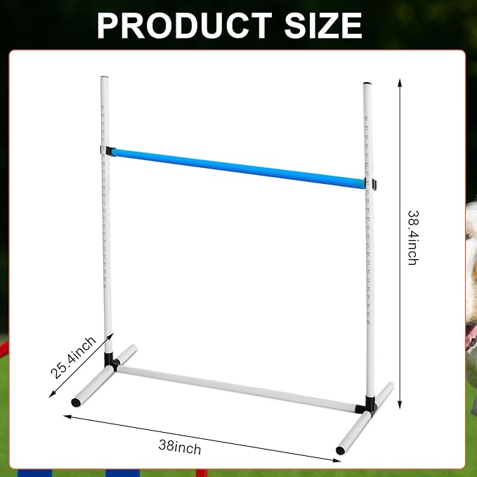 6 Pcs Dog Agility Training Equipments Dog Agility Jumps Hurdles Adjustable - Image 2