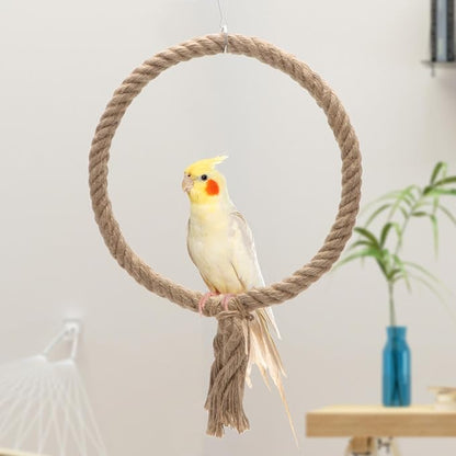 Bird Rope Swing Toy Parrot Climbing Perch Stand - Image 3
