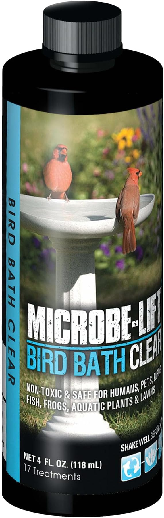 Microbe-Lift Bird Bath Clear Two-in-One Water Cleaner – 4 Oz – Safe by Microbe-Lift