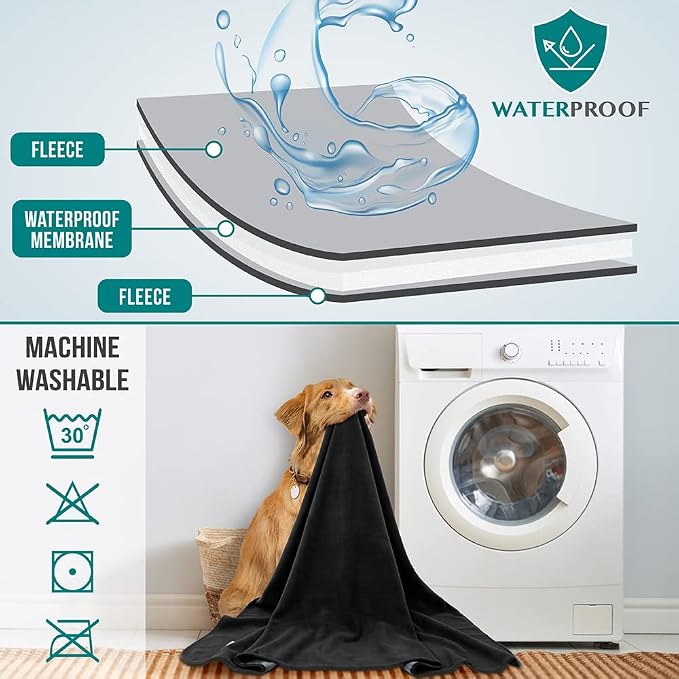 PetAmi Waterproof Pet Blanket Dog Bed Couch Cover - Image 3