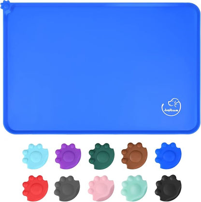 Silicone Waterproof Dog Cat Pet Feeding Mats, Non Slip, Easy Clean Pet Dog Cat by Juqiboom