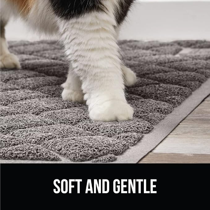 GORILLA GRIP Cat Litter Box Mat, Water Resistant, US Designed Kitty Litter - Image 8