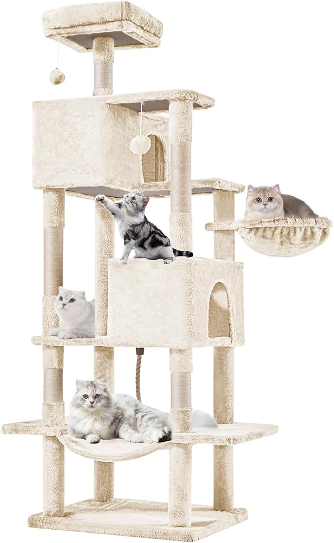 Sweetcrispy 66 Inch Cat Tree Tower, Pet Condo - Image 7