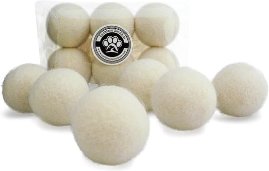 Balls for Cats - Felt Wool Cat Toy Balls for Small Pet Fetch and Play - Eco by EarthtoneSolutions