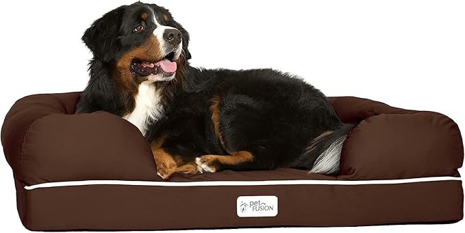 PetFusion Ultimate Dog Bed, Orthopedic Memory Foam, Medium Firmness Pillow by PetFusion