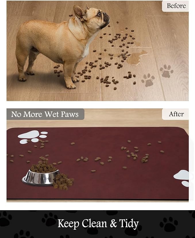 Pet Feeding Mat-Absorbent Dog Mat - Image 3
