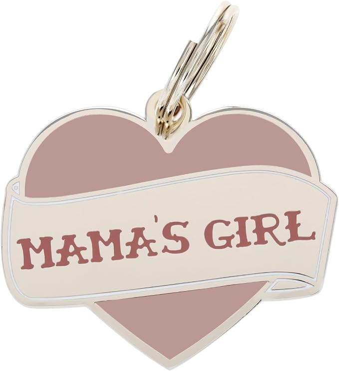 Two Tails Pet Company Personalized 'Mama's Girl' Pet ID Tag & Collar Charm by TwoTailsPetCompany