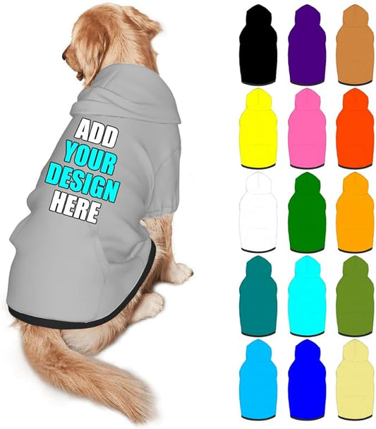 Custom Dog Clothes with Photo Name Logo Personalized Dog Sweaters by Mynvzrk