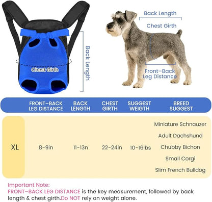 Dog Backpack Carrier, Pet Sling Front Backpack - Image 2