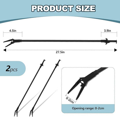 Gisafai 2 Pcs Plastic Aquarium Tongs 27 Inches Long Multi Purpose Trimming - Image 2