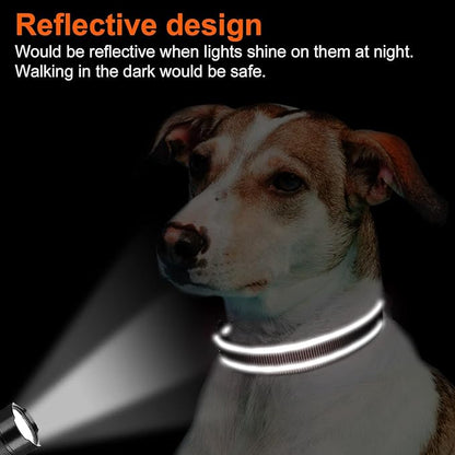 Joytale Reflective Dog Collar, Soft Neoprene Padded, Metal D-Ring, Nylon Pet - Image 5