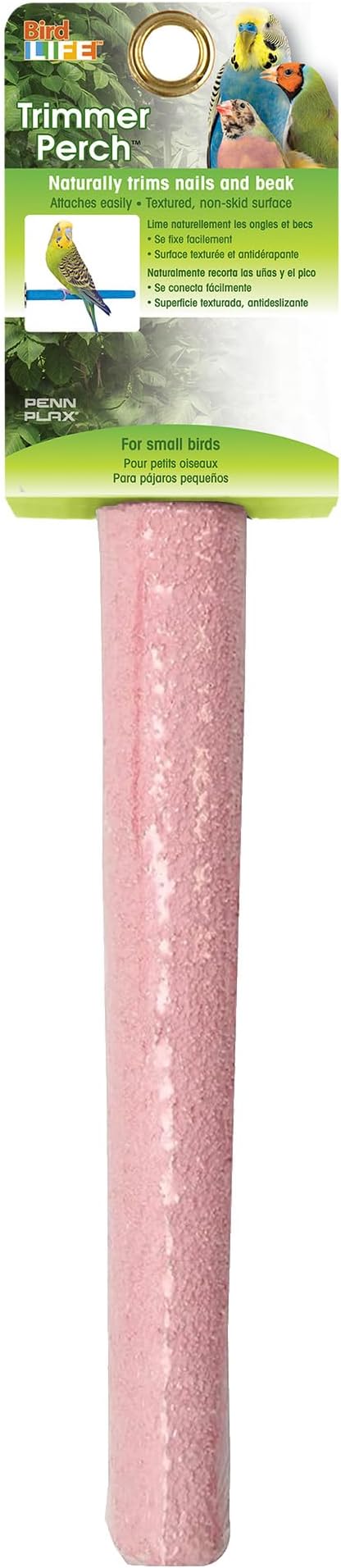 Penn-Plax Bird-Life Cement Trimmer-Perch, Naturally Trims Nails & Beak by Penn-Plax