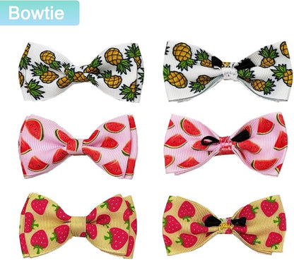 Fruit Cat Collar with Bow Tie and Bell 3 Pack Watermelon Strawberry and - Image 4