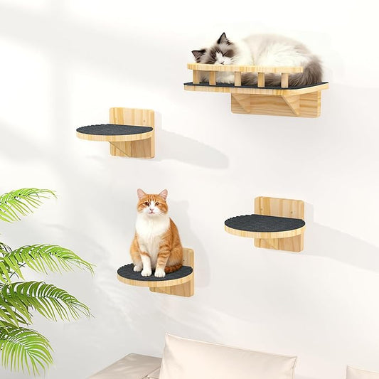 XiaZ Cat Wall Shelves, Cat Wide Climber Shelf by XiaZPet